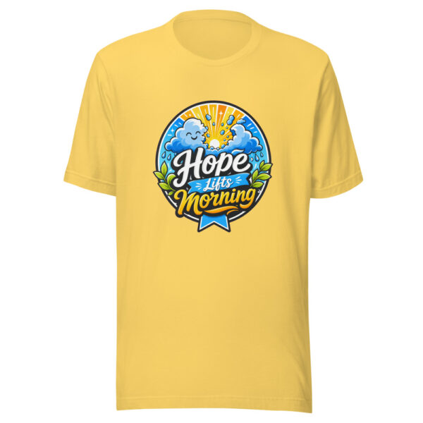 Hope Lifts Morning Graphic Tee mockup 4 Hope Lifts Morning Graphic Tee mockup 4