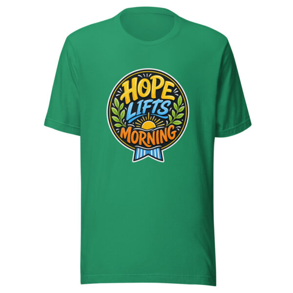 Hope Lifts Morning Graphic Tee mockup 5 Hope Lifts Morning Graphic Tee mockup 5