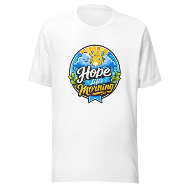 Hope Lifts Morning Graphic Tee mockup 8 Hope Lifts Morning Graphic Tee mockup 8
