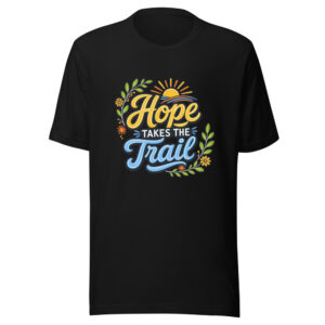 Hope Takes The Trail Graphic Tee mockup 1 Hope Takes The Trail Graphic Tee front view