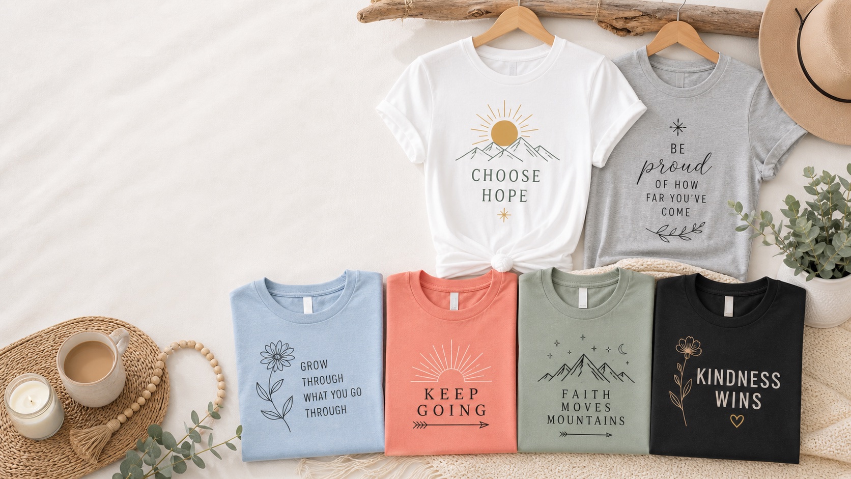 Inspirational Shirts graphic t-shirt collection