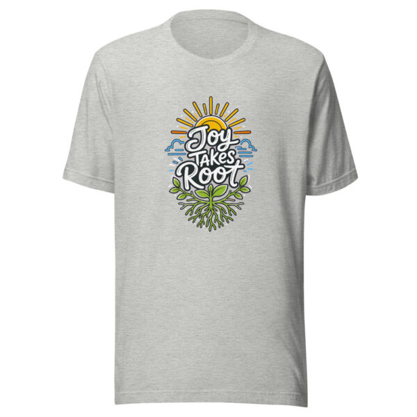 Joy Takes Root Graphic Tee mockup 1 Joy Takes Root Graphic Tee front view