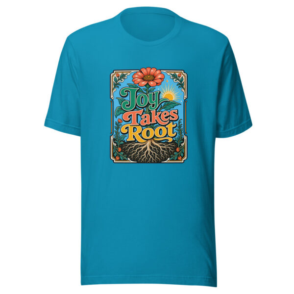 Joy Takes Root Heartbeat-20260611-botanical-rooted-joy Graphic Tee mockup 2