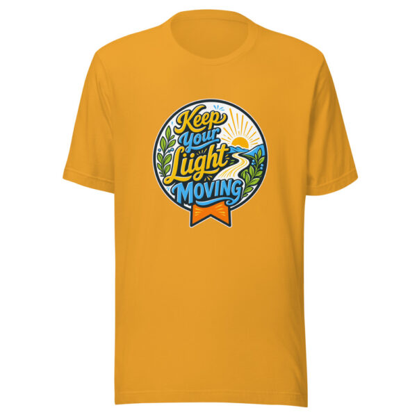 Keep Your Light Moving Graphic Tee mockup 3 Keep Your Light Moving Graphic Tee mockup 3