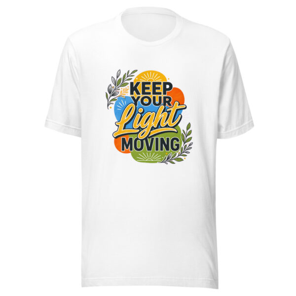 Keep Your Light Moving Graphic Tee mockup 3 Keep Your Light Moving Graphic Tee mockup 3