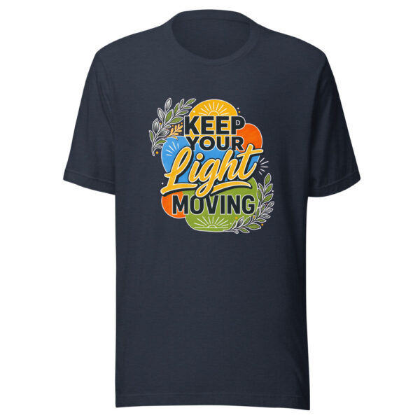 Keep Your Light Moving Graphic Tee mockup 7 Keep Your Light Moving Graphic Tee mockup 7