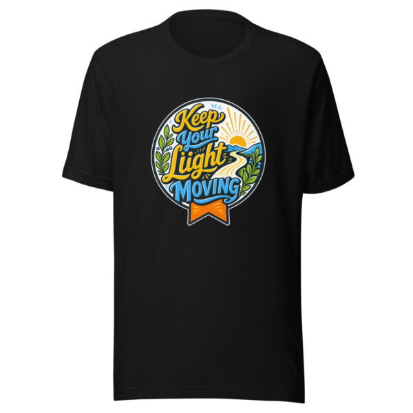 Keep Your Light Moving Graphic Tee mockup 7 Keep Your Light Moving Graphic Tee mockup 7