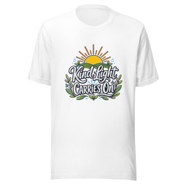 Kind Light Carries On Graphic Tee mockup 3 Kind Light Carries On Graphic Tee mockup 3