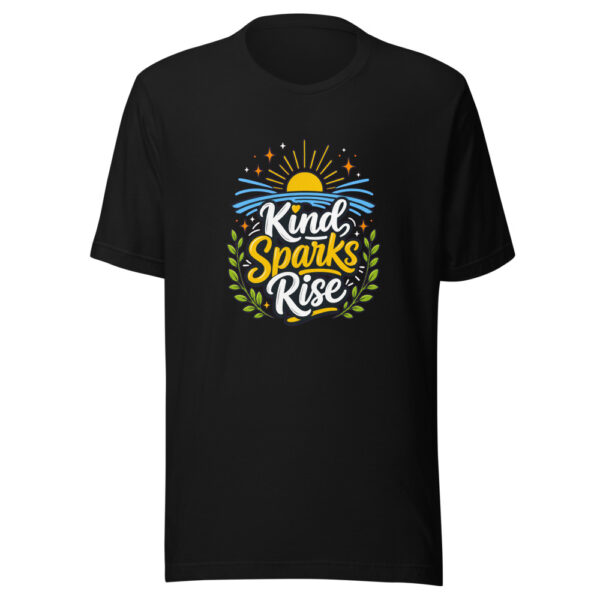 Kind Sparks Rise Graphic Tee mockup 2