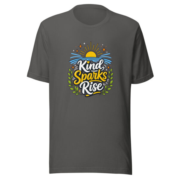 Kind Sparks Rise Graphic Tee mockup 5