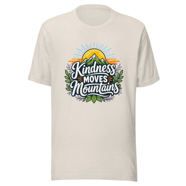 Kindness Moves Mountains Graphic Tee mockup 1 Kindness Moves Mountains Graphic Tee front view