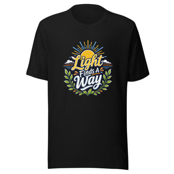 Light Finds A Way Graphic Tee mockup 2 Light Finds A Way Graphic Tee mockup 2