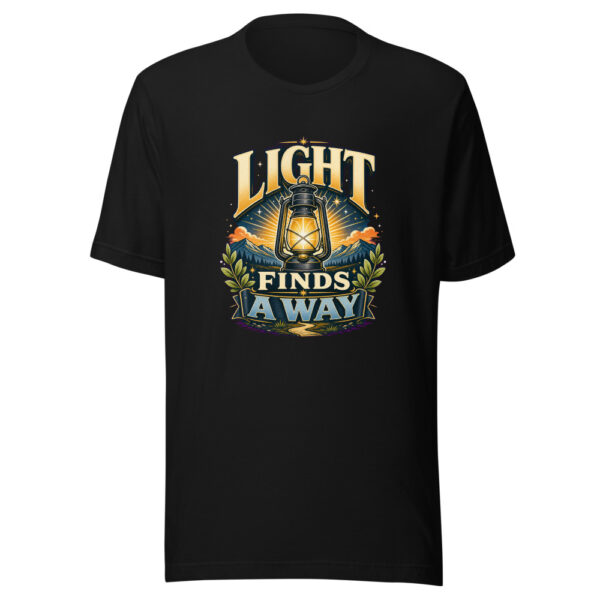 Light Finds A Way Heartbeat-20260613-inspirational-codex Graphic Tee mockup 1 Light Finds A Way Heartbeat-20260613-inspirational-codex Graphic Tee front view