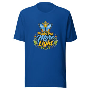 Made For More Light Graphic Tee mockup 1 Made For More Light Graphic Tee front view