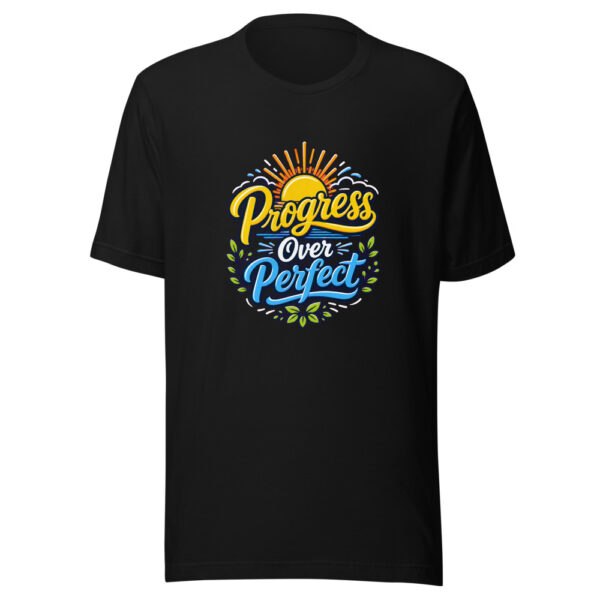 Progress Over Perfect Graphic Tee mockup 2 Progress Over Perfect Graphic Tee mockup 2