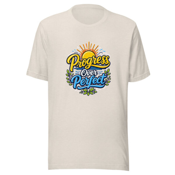 Progress Over Perfect Graphic Tee mockup 8 Progress Over Perfect Graphic Tee mockup 8
