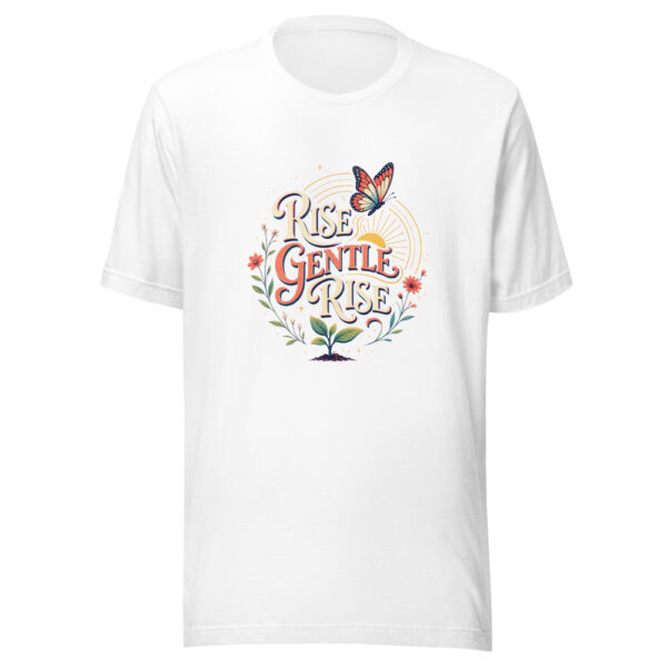 Rise Gentle Rise Heartbeat-20260614-inspirationalshirts-codex Graphic Tee mockup 8 Rise Gentle Rise Heartbeat-20260614-inspirationalshirts-codex Graphic Tee mockup 8