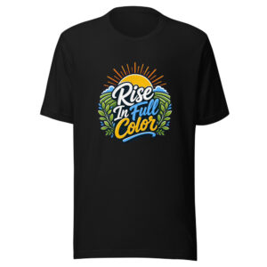 Rise In Full Color Graphic Tee mockup 1 Rise In Full Color Graphic Tee front view