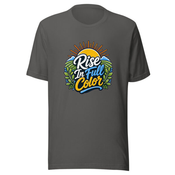 Rise In Full Color Graphic Tee mockup 4