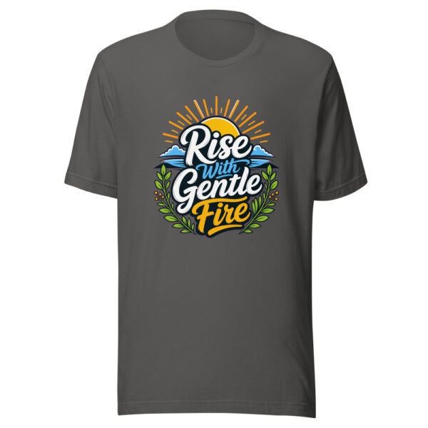 Rise With Gentle Fire Graphic Tee mockup 4 Rise With Gentle Fire Graphic Tee mockup 4