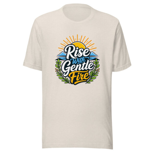 Rise With Gentle Fire Graphic Tee mockup 8 Rise With Gentle Fire Graphic Tee mockup 8