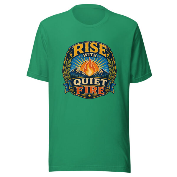 Rise With Quiet Fire Heartbeat-20260613-inspirational-codex Graphic Tee mockup 5 Rise With Quiet Fire Heartbeat-20260613-inspirational-codex Graphic Tee mockup 5