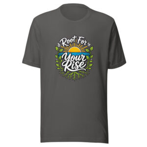 Root For Your Rise Graphic Tee mockup 1 Root For Your Rise Graphic Tee front view