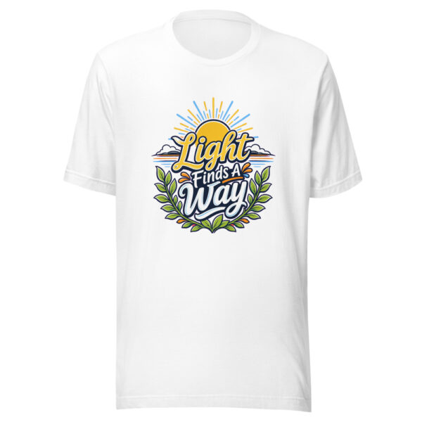 Light Finds A Way evergreen shirt design