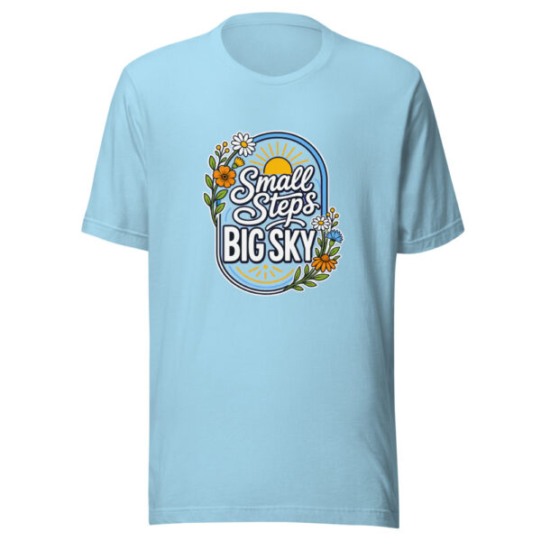 Small Steps Big Sky Graphic Tee mockup 3 Small Steps Big Sky Graphic Tee mockup 3