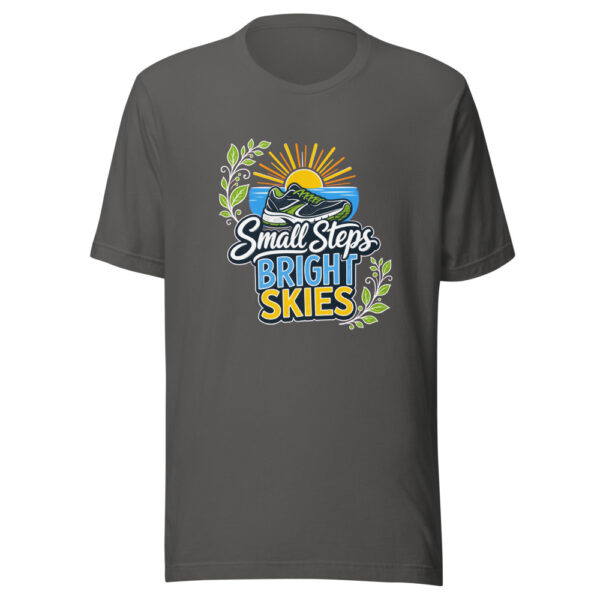 Small Steps Bright Skies Graphic Tee mockup 3 Small Steps Bright Skies Graphic Tee mockup 3