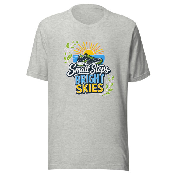 Small Steps Bright Skies Graphic Tee mockup 4 Small Steps Bright Skies Graphic Tee mockup 4