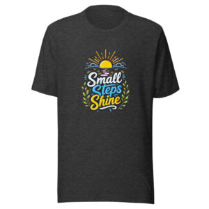 Small Steps Shine Graphic Tee front view