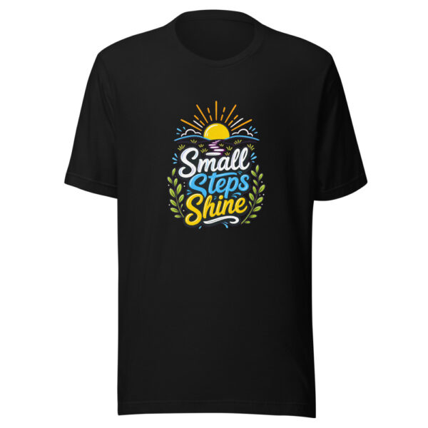 Small Steps Shine Graphic Tee mockup 2 Small Steps Shine Graphic Tee mockup 2