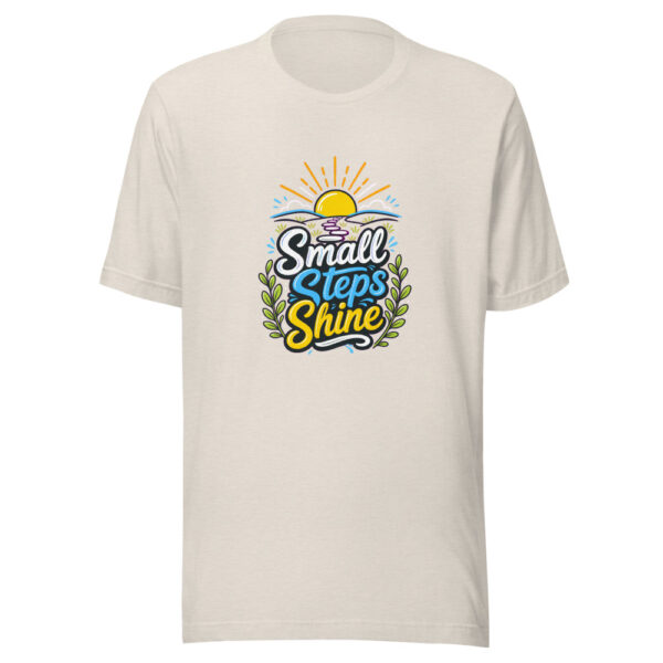 Small Steps Shine Graphic Tee mockup 8 Small Steps Shine Graphic Tee mockup 8