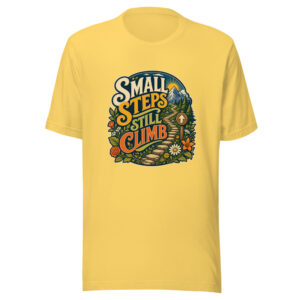 Small Steps Still Climb Heartbeat-20260613-inspirational-codex Graphic Tee front view