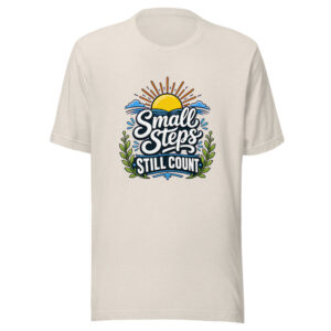 Small Steps Still Count Graphic Tee front view