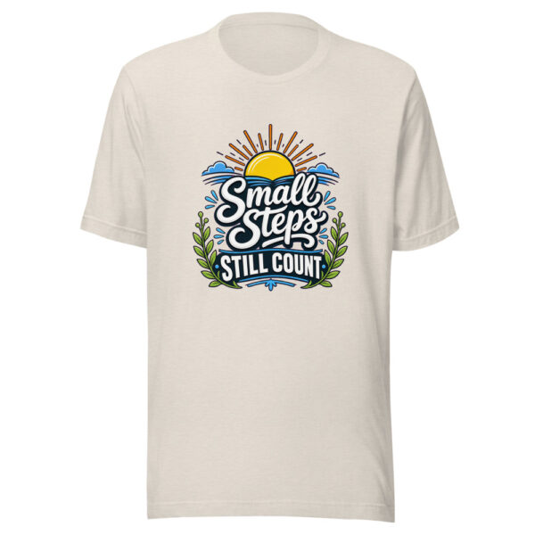 Small Steps Still Count Graphic Tee front view
