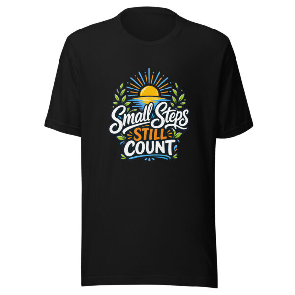 Small Steps Still Count Graphic Tee mockup 2 Small Steps Still Count Graphic Tee mockup 2