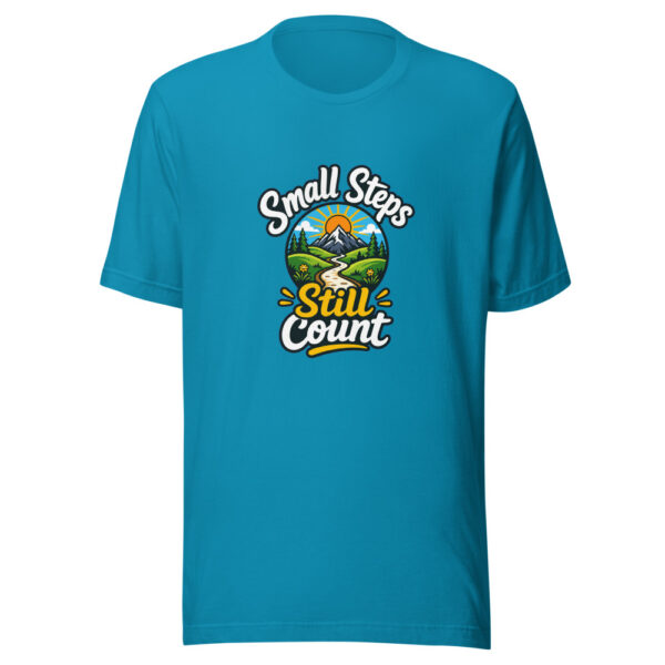 Small Steps Still Count Graphic Tee mockup 2 Small Steps Still Count Graphic Tee mockup 2