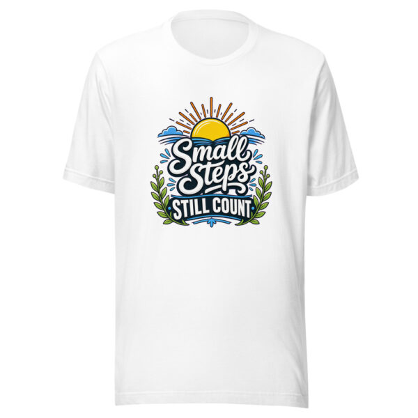 Small Steps Still Count Graphic Tee mockup 3