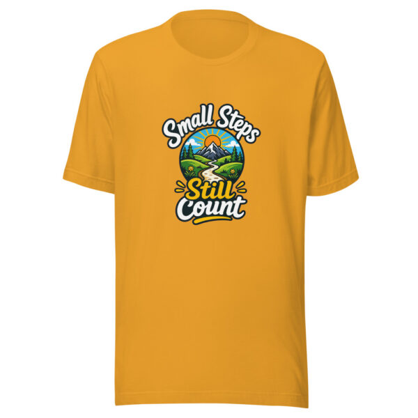 Small Steps Still Count Graphic Tee mockup 3 Small Steps Still Count Graphic Tee mockup 3