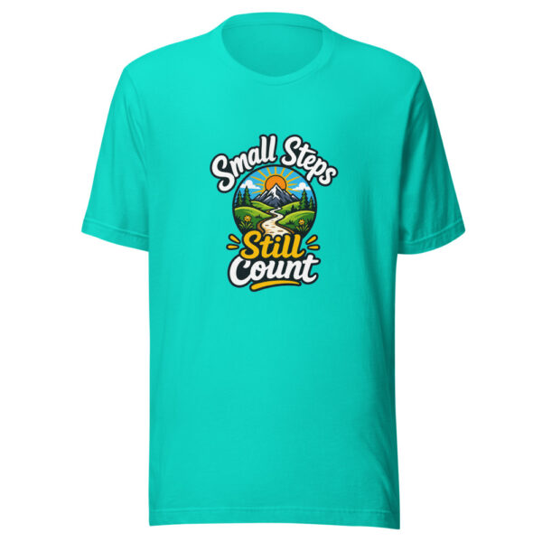 Small Steps Still Count Graphic Tee mockup 6 Small Steps Still Count Graphic Tee mockup 6