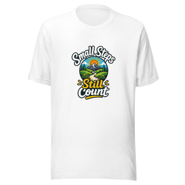 Small Steps Still Count Graphic Tee mockup 8 Small Steps Still Count Graphic Tee mockup 8