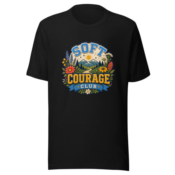 Soft Courage Club Heartbeat-20260613-manual-codex Graphic Tee mockup 1 Soft Courage Club Heartbeat-20260613-manual-codex Graphic Tee front view