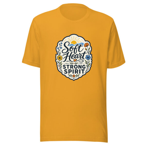 Soft Heart Strong Spirit Graphic Tee mockup 1 Soft Heart Strong Spirit Graphic Tee front view