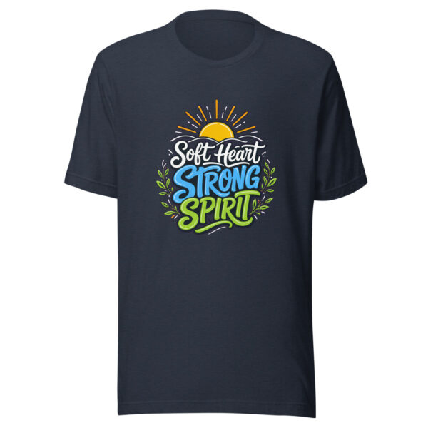 Soft Heart Strong Spirit Graphic Tee mockup 1 Soft Heart Strong Spirit Graphic Tee front view