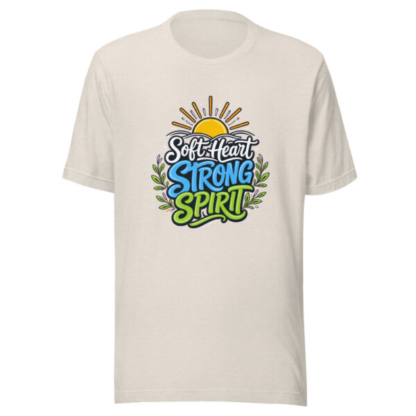 Soft Heart Strong Spirit Graphic Tee mockup 8 Soft Heart Strong Spirit Graphic Tee mockup 8