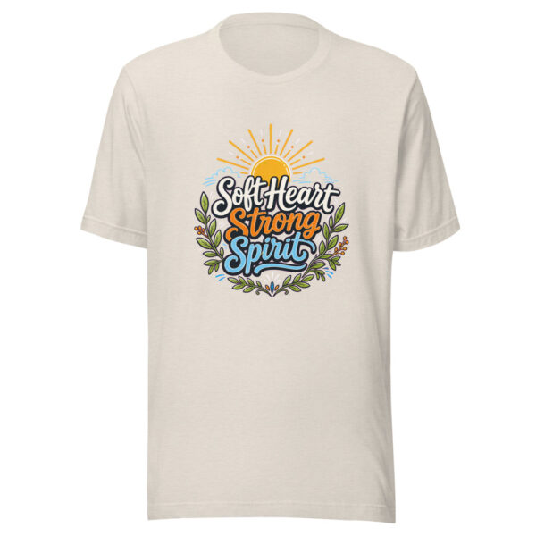 Soft Heart Strong Spirit Graphic Tee mockup 8 Soft Heart Strong Spirit Graphic Tee mockup 8