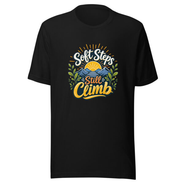 Soft Steps Still Climb Graphic Tee mockup 2 Soft Steps Still Climb Graphic Tee mockup 2