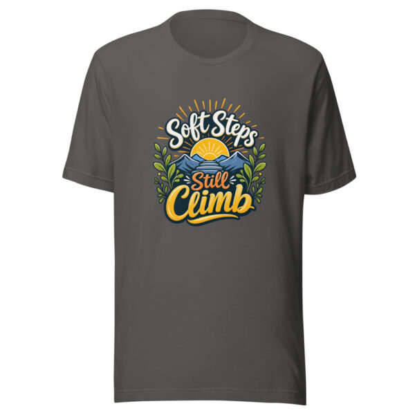 Soft Steps Still Climb Graphic Tee mockup 4 Soft Steps Still Climb Graphic Tee mockup 4
